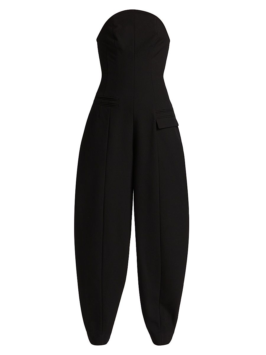 Women's Leonardo Twill Suiting Jumpsuit - Black - Size 8