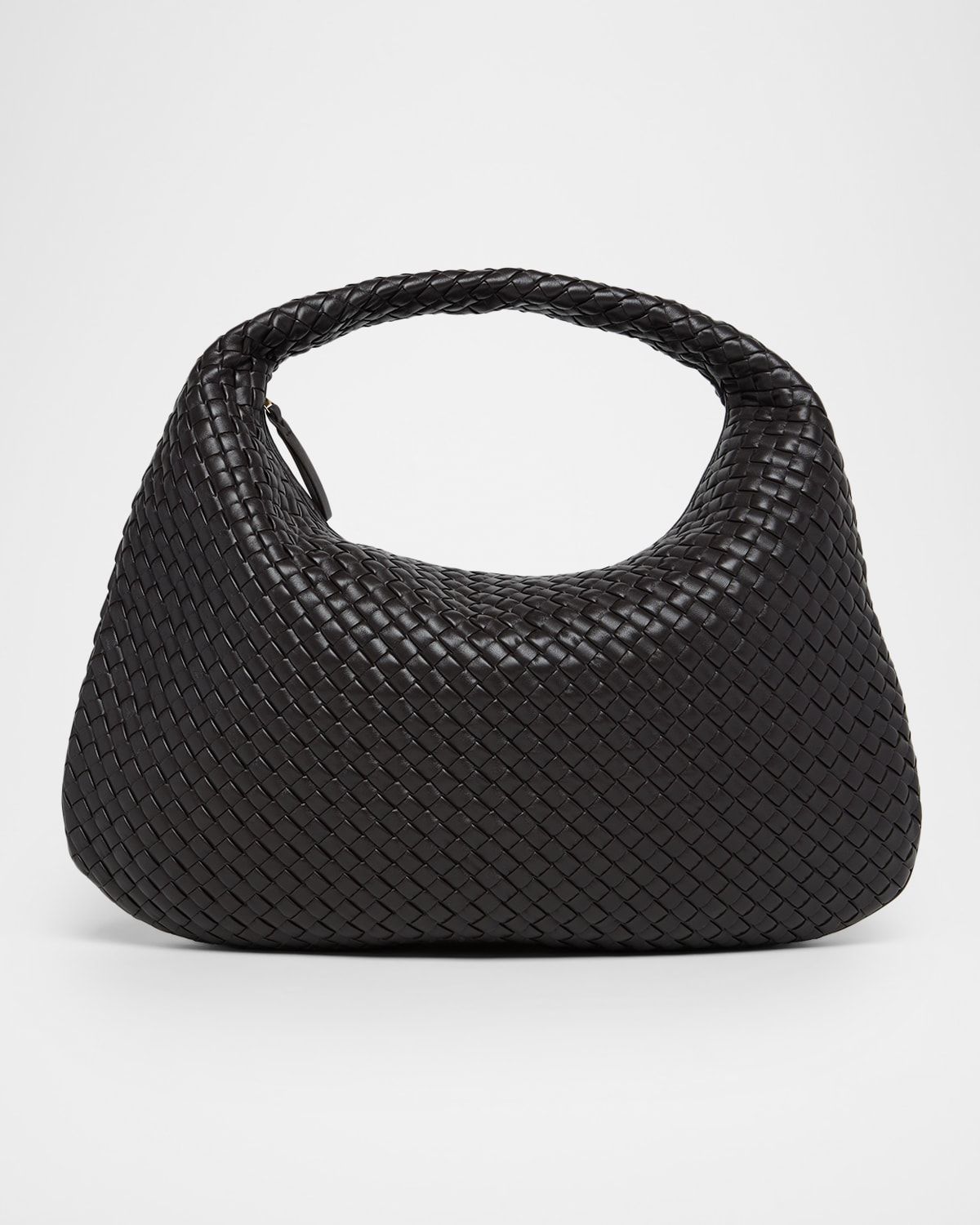 Maxi Veneta Leather Shoulder Bag