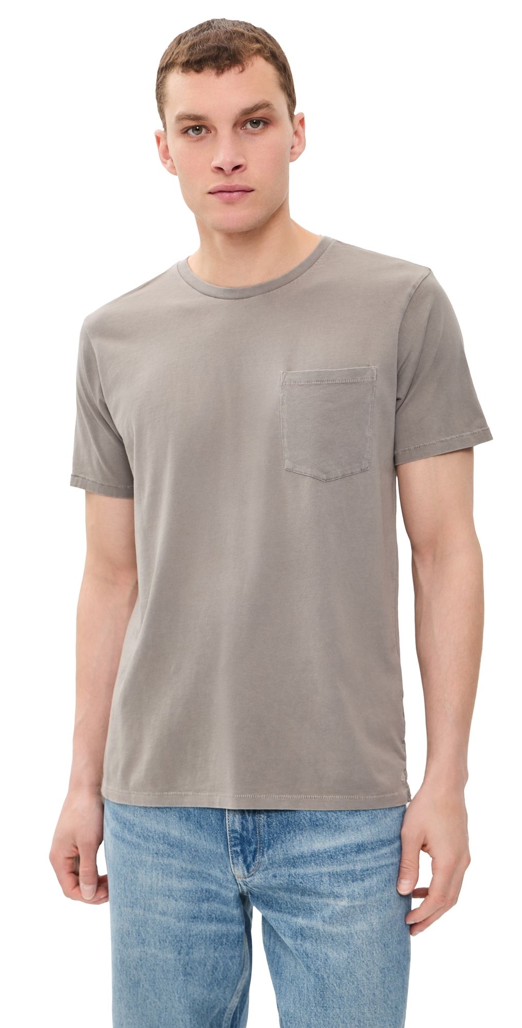 rag & bone Garment Dye Classic Pocket Tee Gran XXL