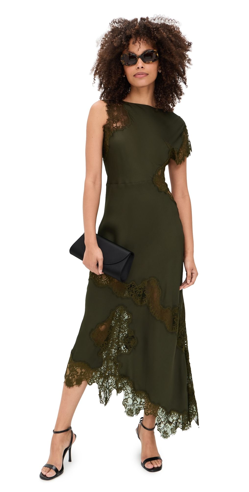 A. L.C. Alessia Dress Military 4