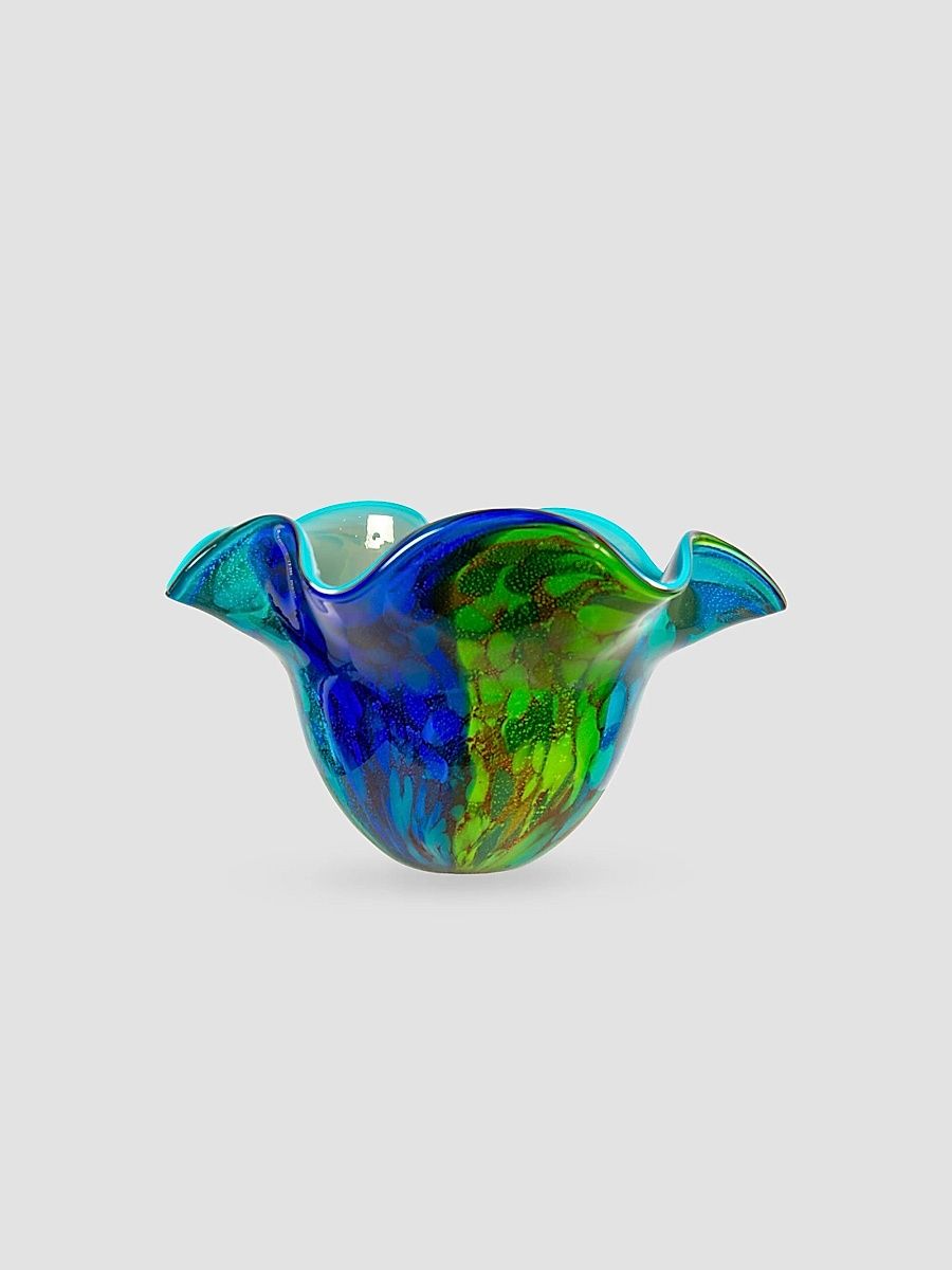 Orsini Hand Blown Art Glass Vase - Multi
