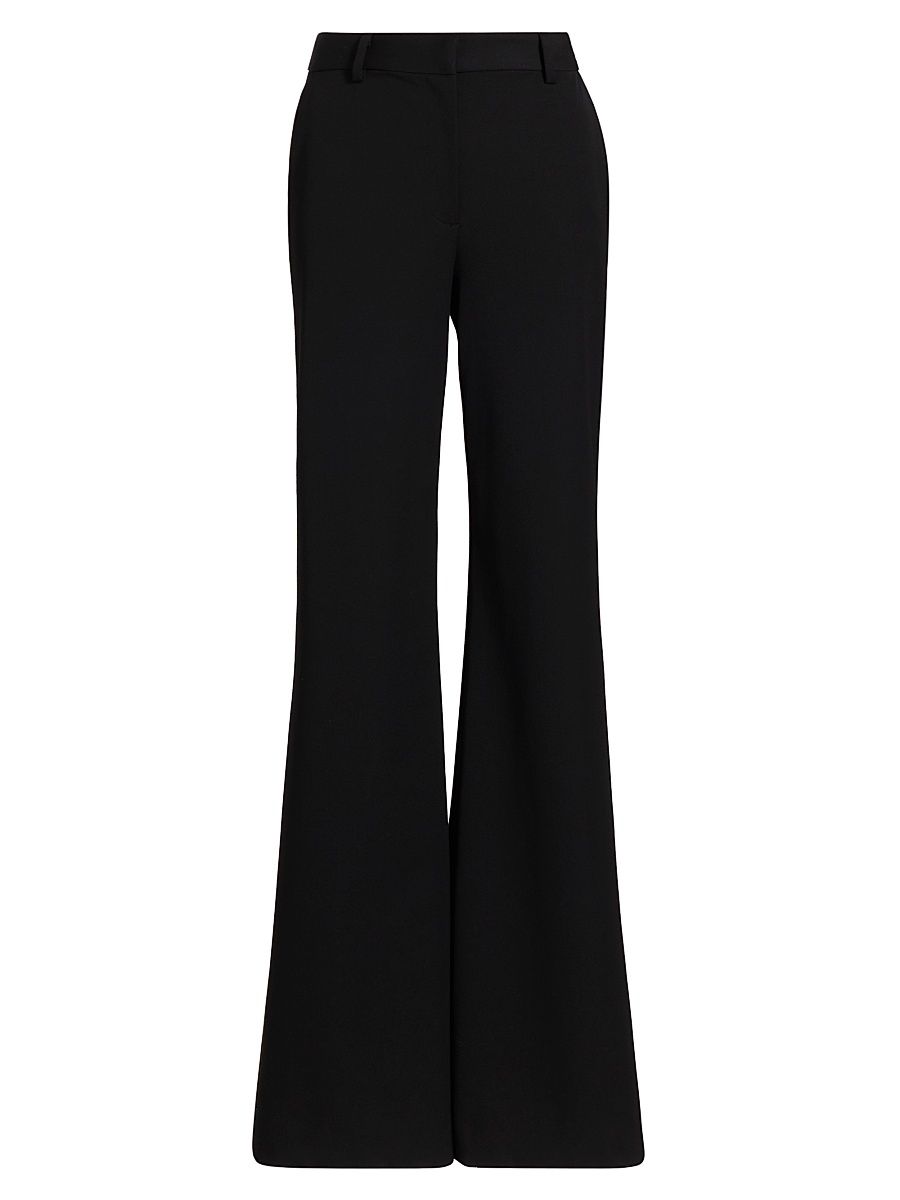 Women's Pilar Mid-Rise Flare Trousers - Black - Size 16