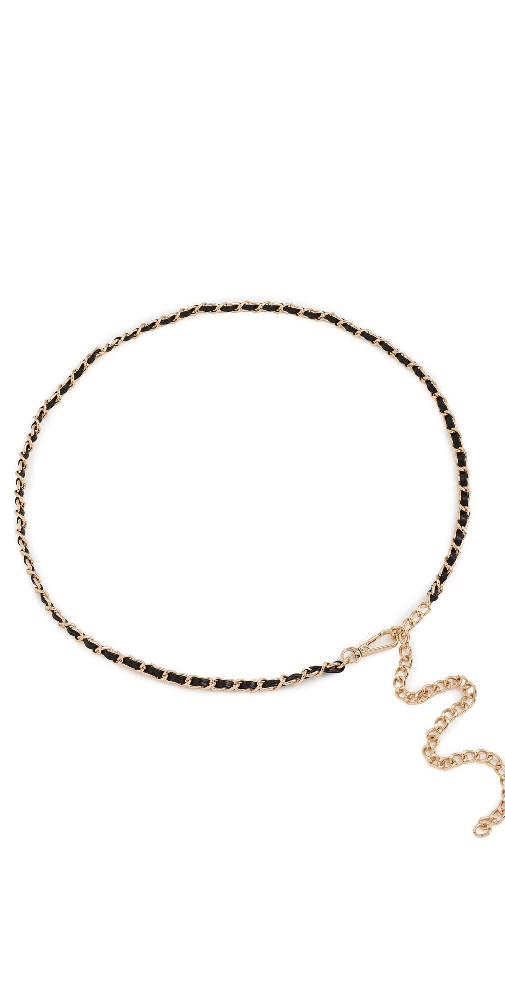 SHASHI Rue Cambon Belt Black/Gold One Size