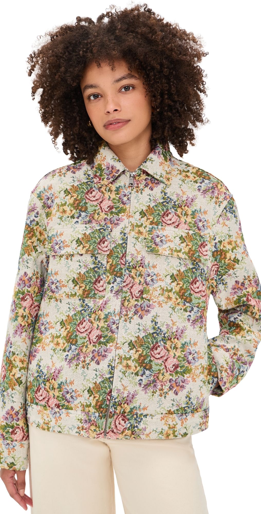 Favorite Daughter The Birdie Jacket Floral Jacquard XS