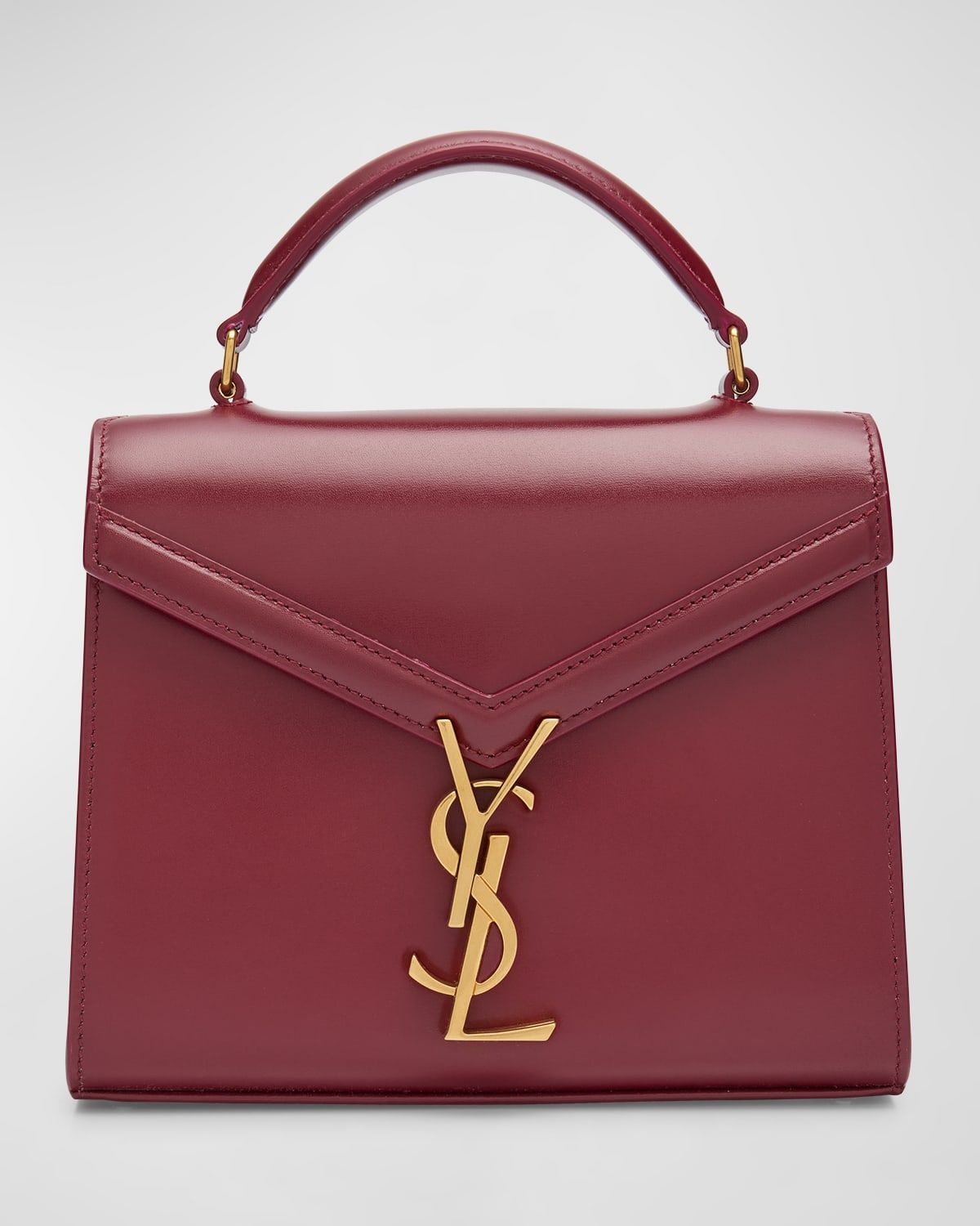 Cassandre Mini Monogram YSL Box Calf Top-Handle Bag