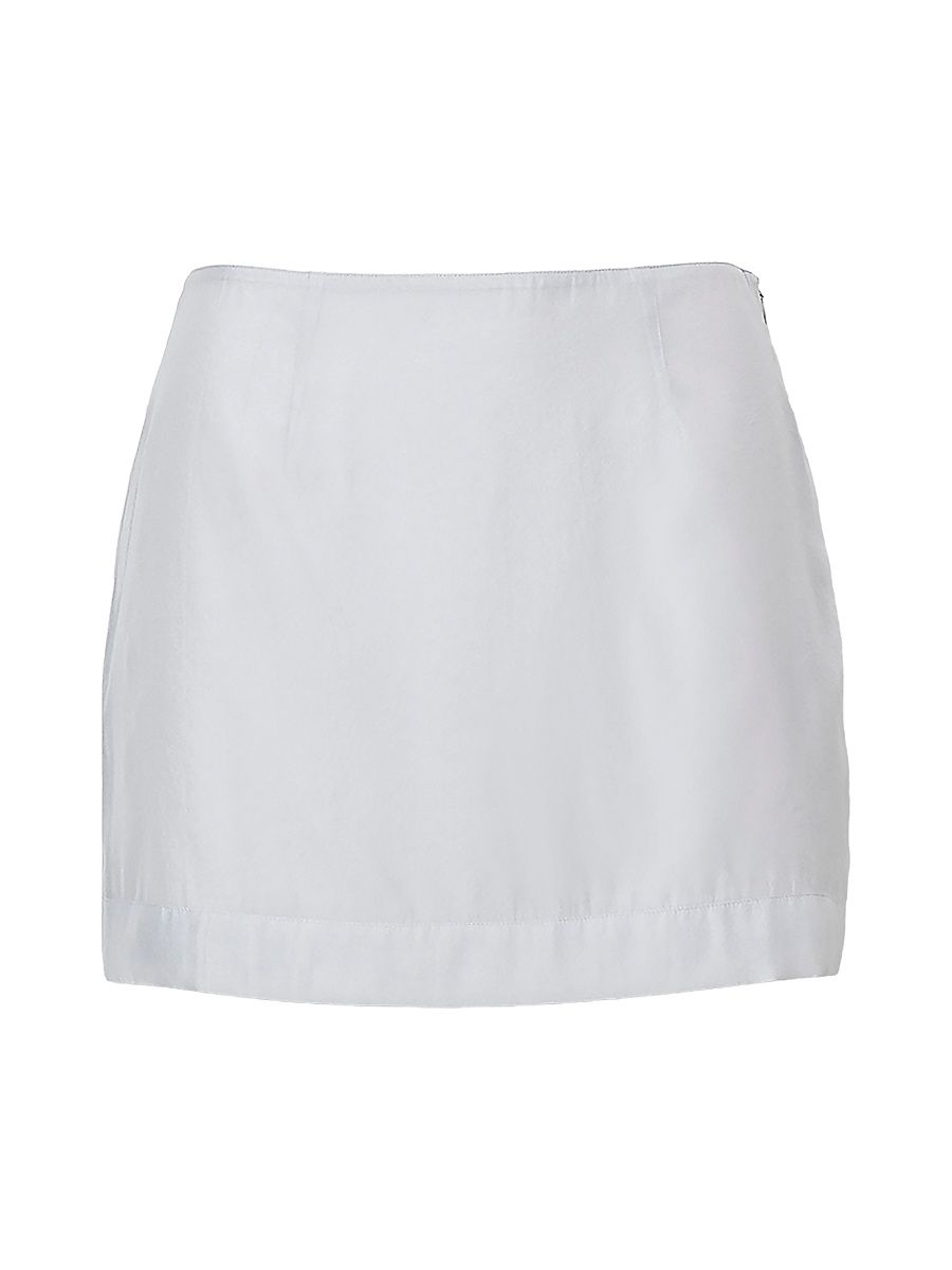Women's Piper Organza A-Line Miniskirt - Grey - Size 0