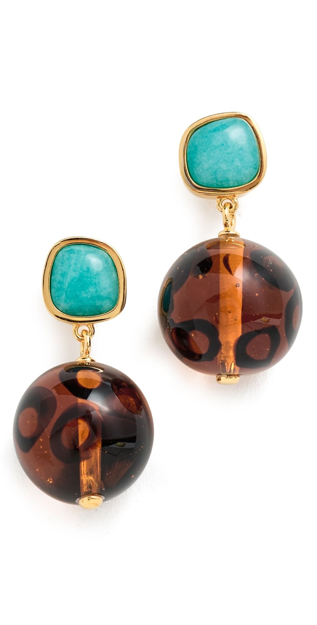Lizzie Fortunato Pia Earrings In Leopard Multi One Size