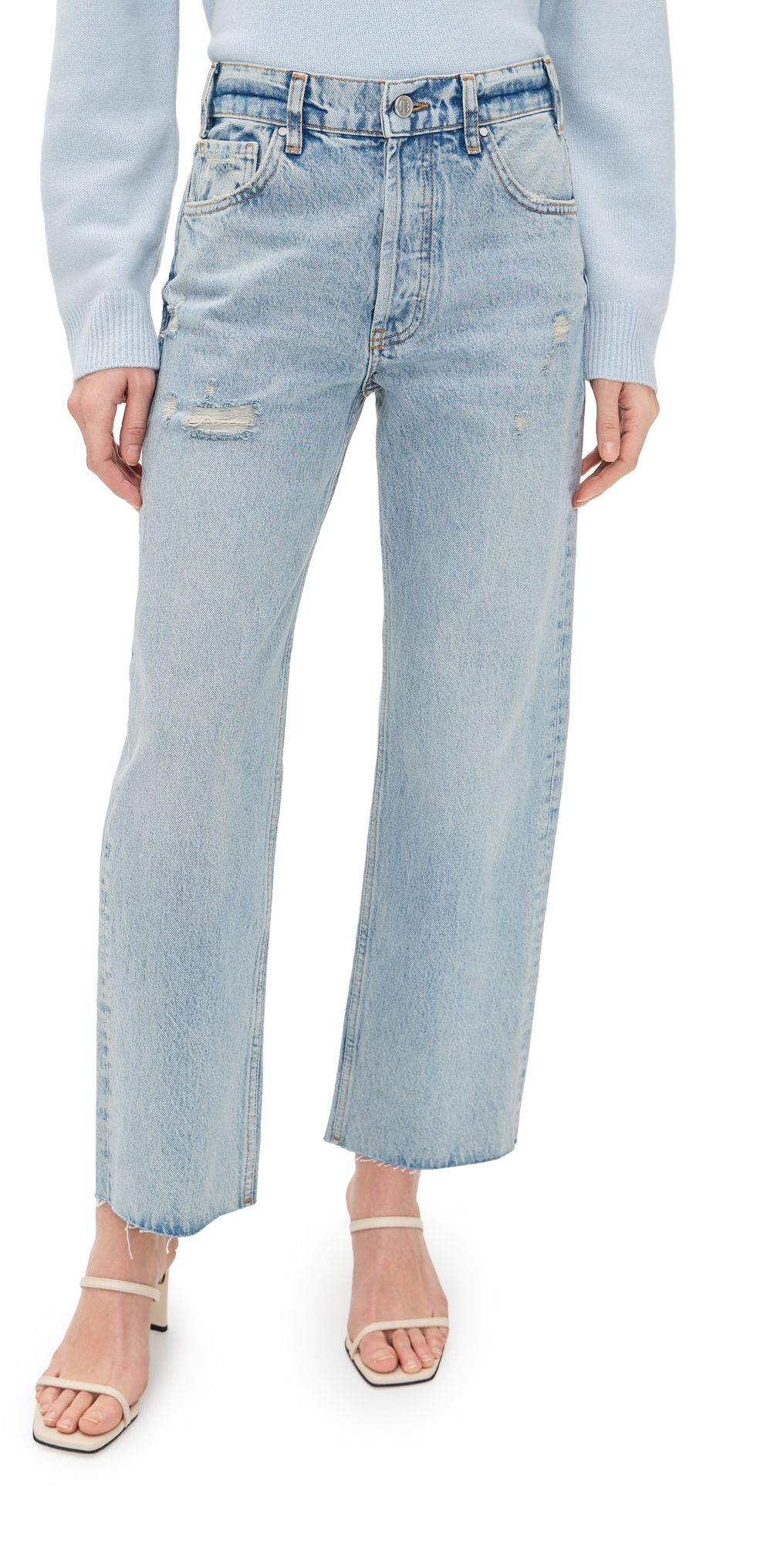 ANINE BING Gavin Jeans Washed Blue 23