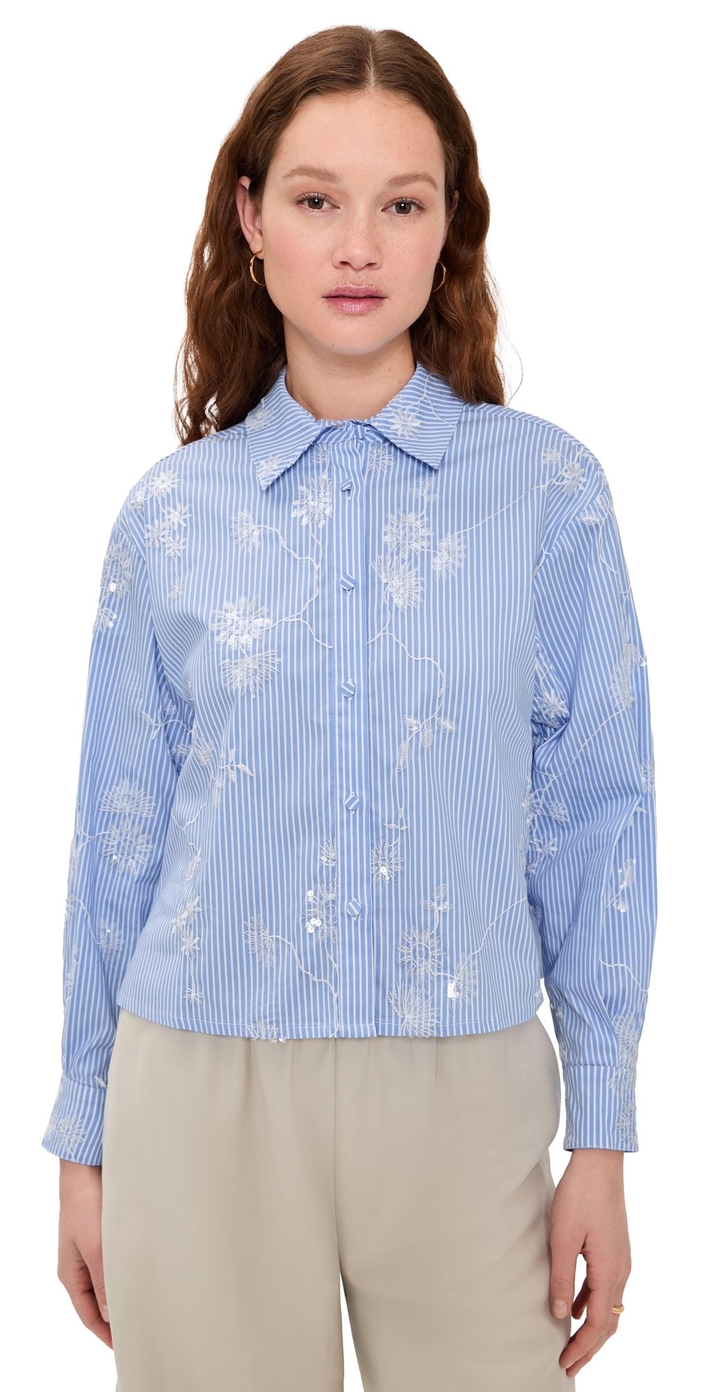 Hunter Bell Hudson Collared Shirt Sullivan Stripe L
