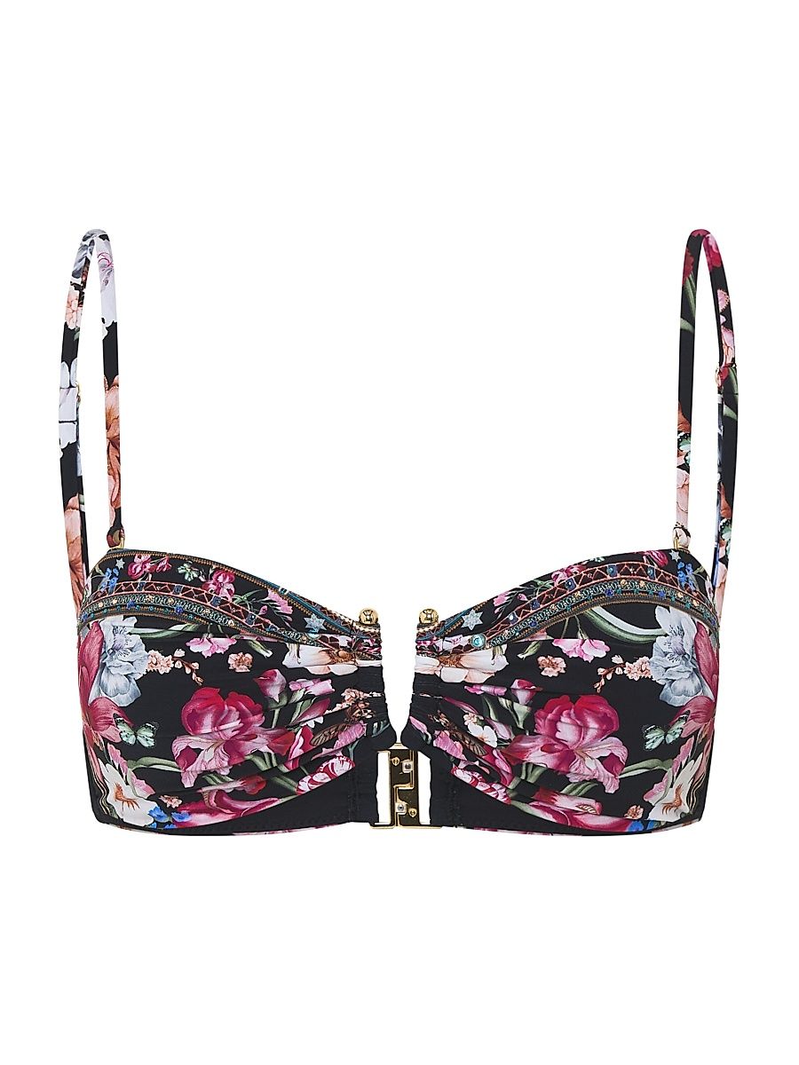 Women's Bandeau U-Ring Bikini Top - Midnight In Monserrate - Size XS