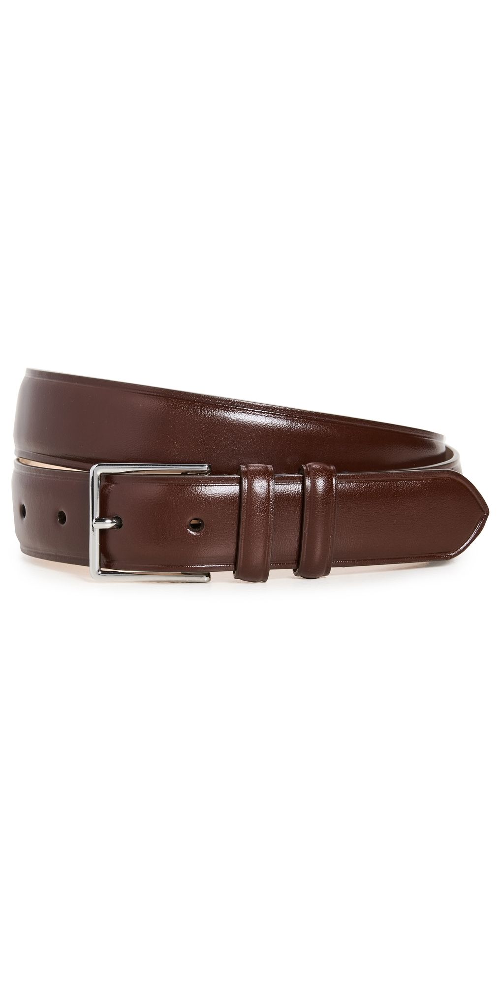 Paul Smith Leather Classic Suit Belt Chocolate 32