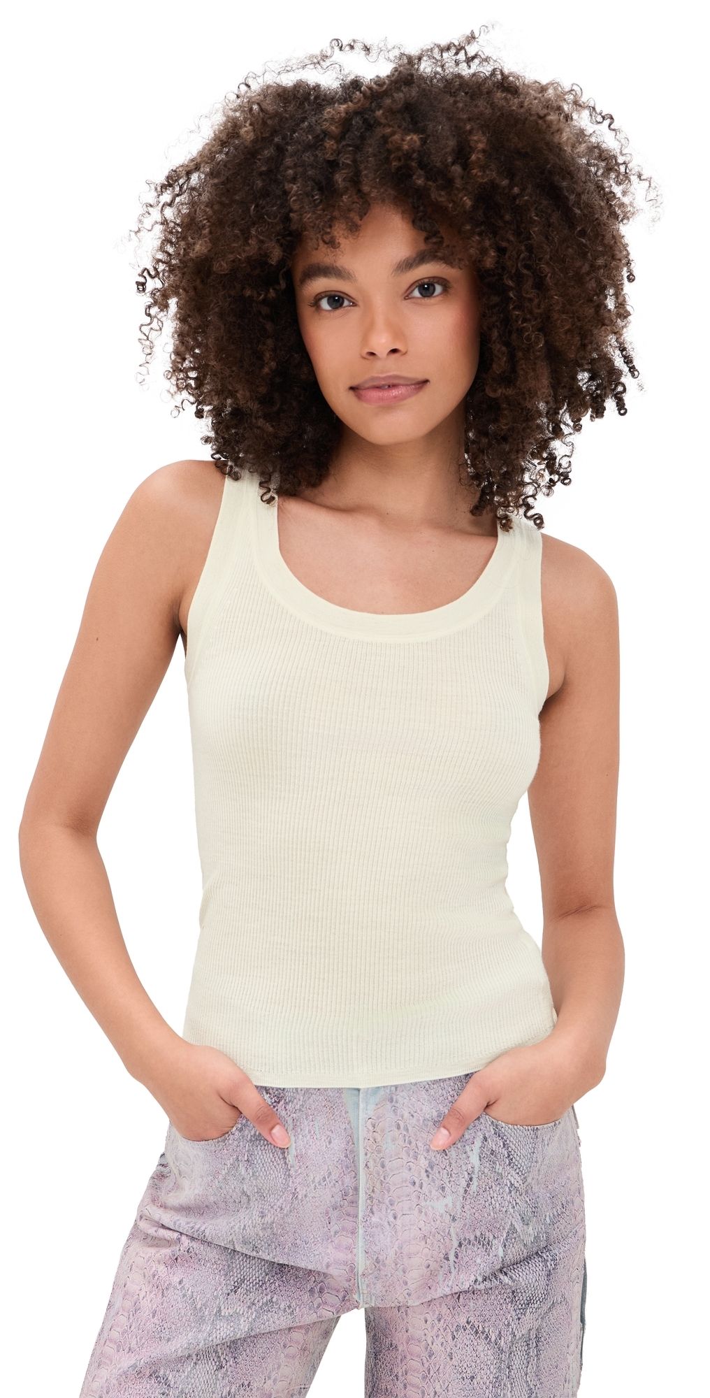 ALEXIS Whytt Tank Top Off White S