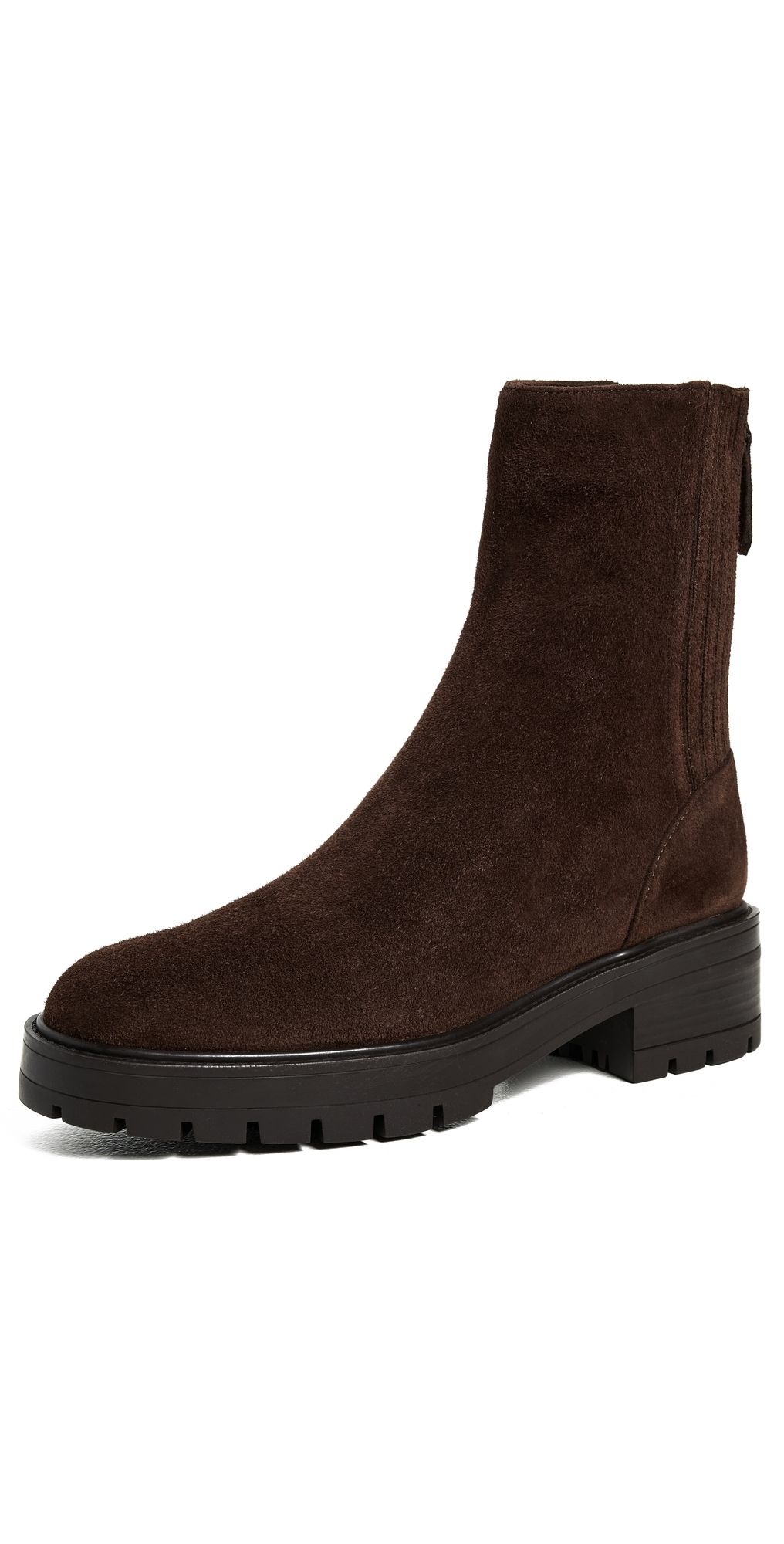 Aquazzura Saint Honore Combat Booties Espresso 40