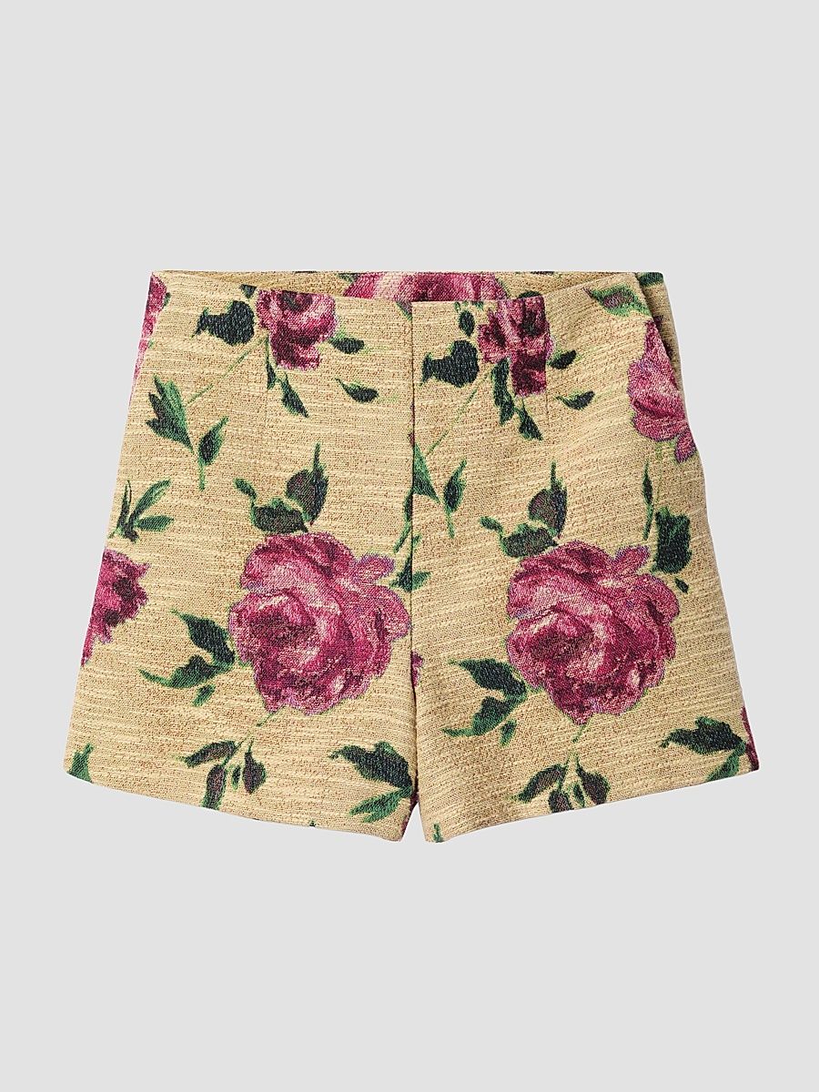 Women's Margarita Shorts - Roses Light Beige - Size XL