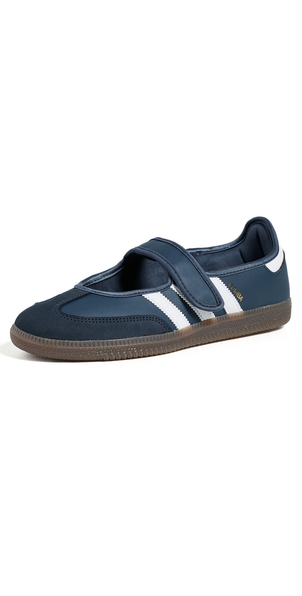 adidas Samba Jane Shoes Crew Navy/Ftwr White/Gold Met 6.5