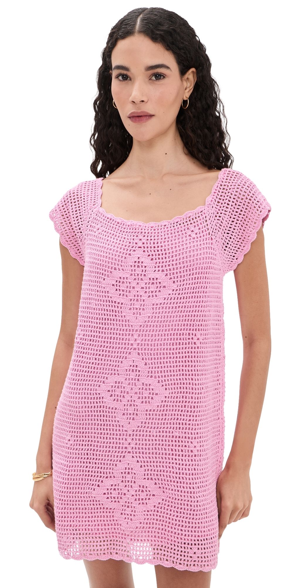 Cleobella Clementina Mini Dress Prism Pink XL