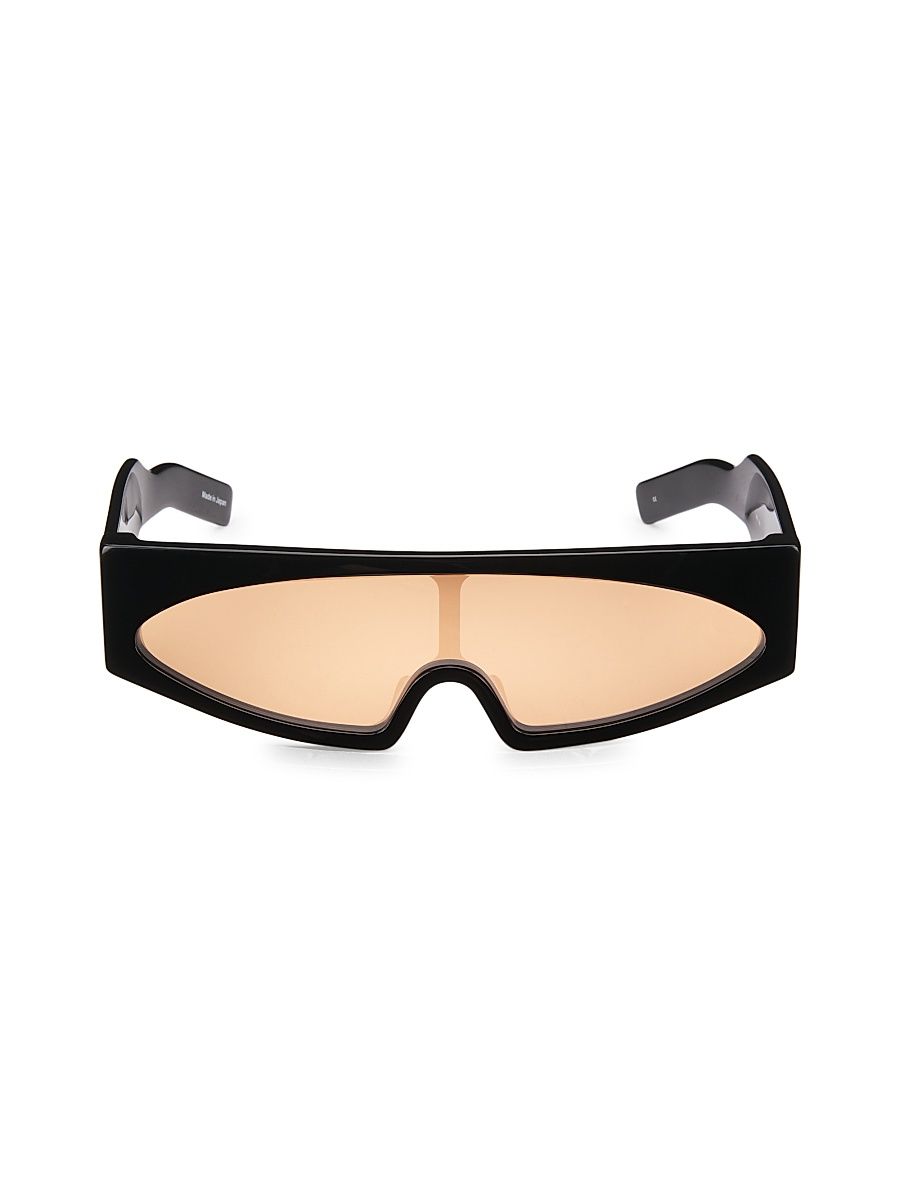 Men's Gene 70MM Square Sunglasses - Black Orange