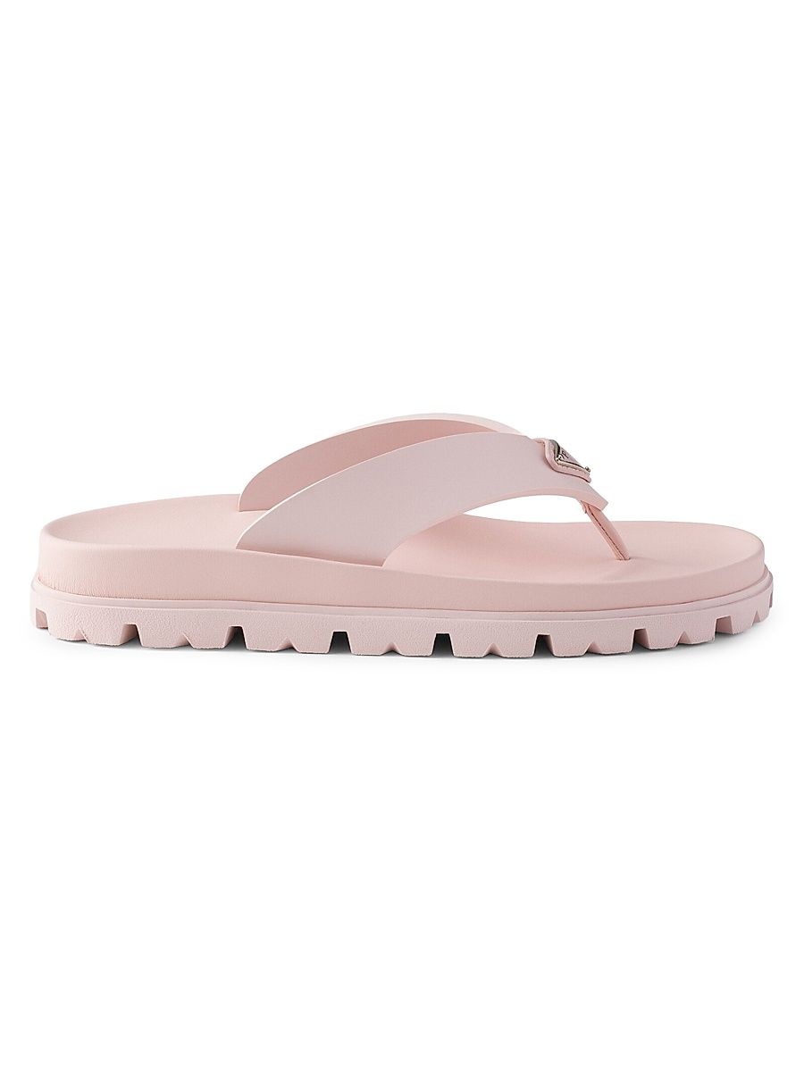 Women's Rubber Thong Sandals - Pink - Size 10