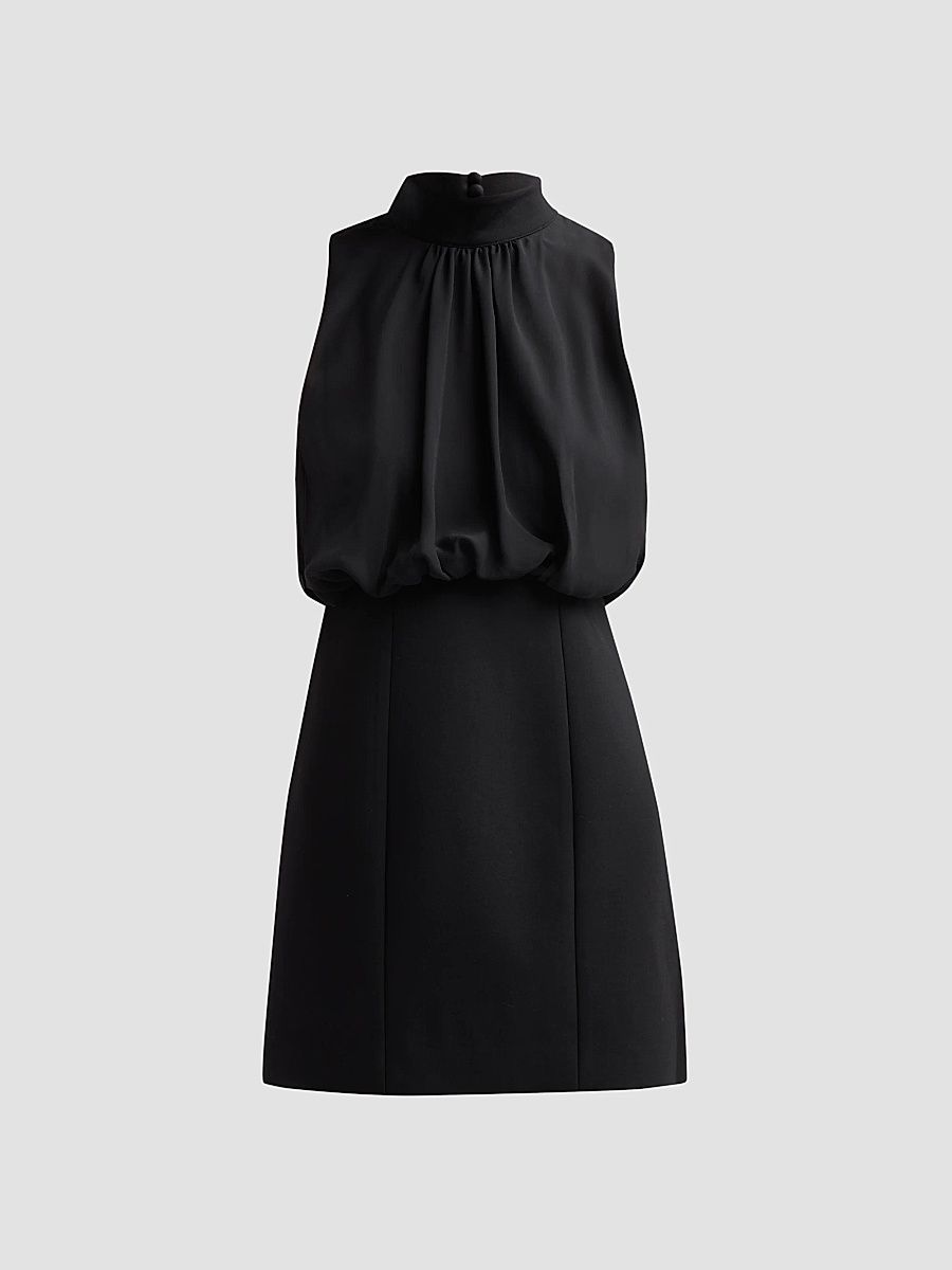 Women's Olyssia Blouson Mini Dress - Black - Size 12