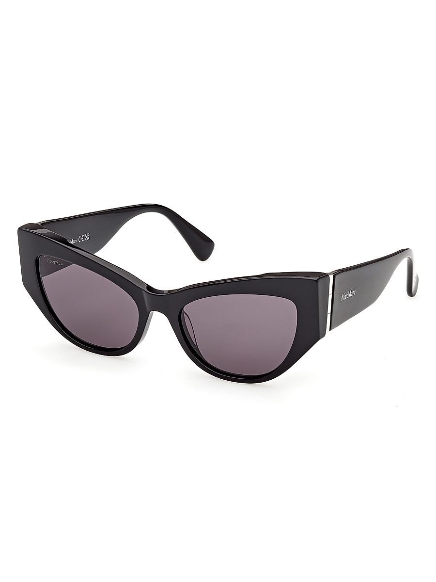 Women's 54MM Cat-Eye Sunglasses - Black