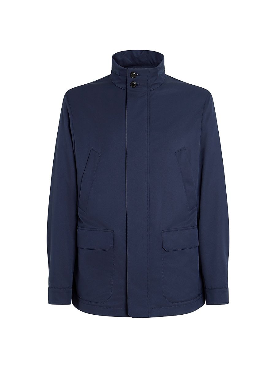 Men's Technical Fabric Motorin 250cc Field Jacket - Ink Blue - Size 46