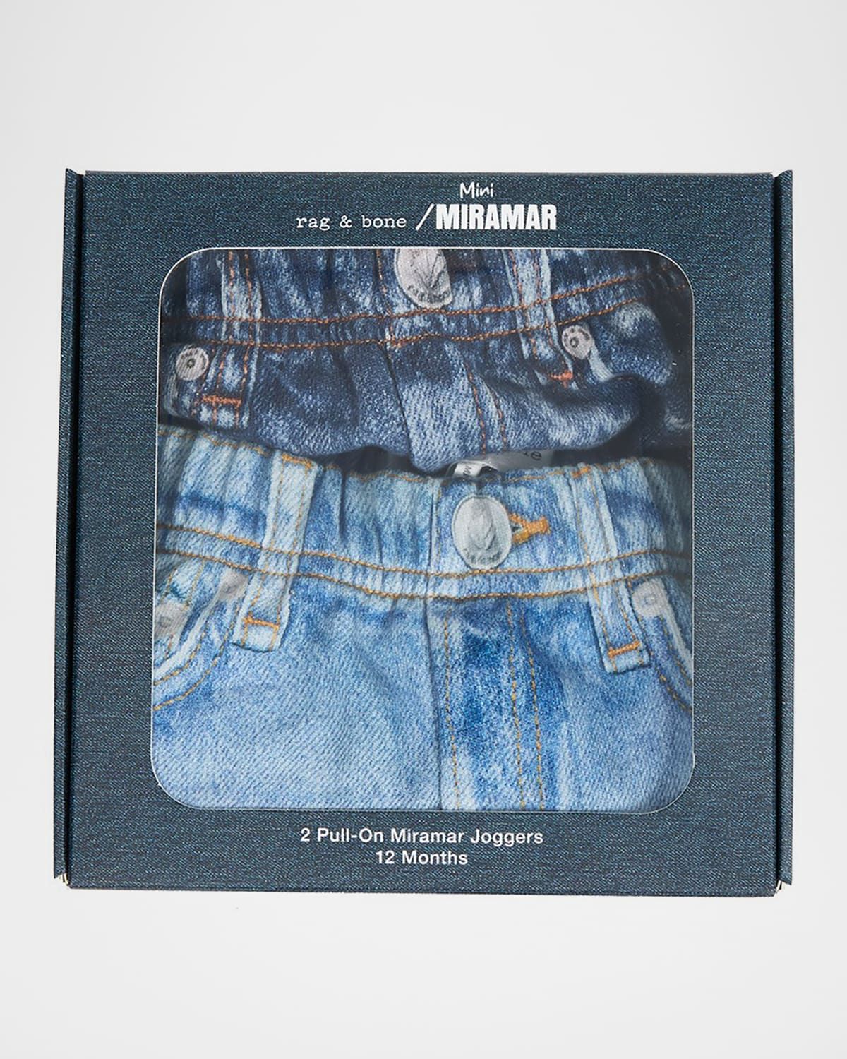 Kid & apos;s Mini Miramar Cotton Joggers 2-Piece Set, Size 12M