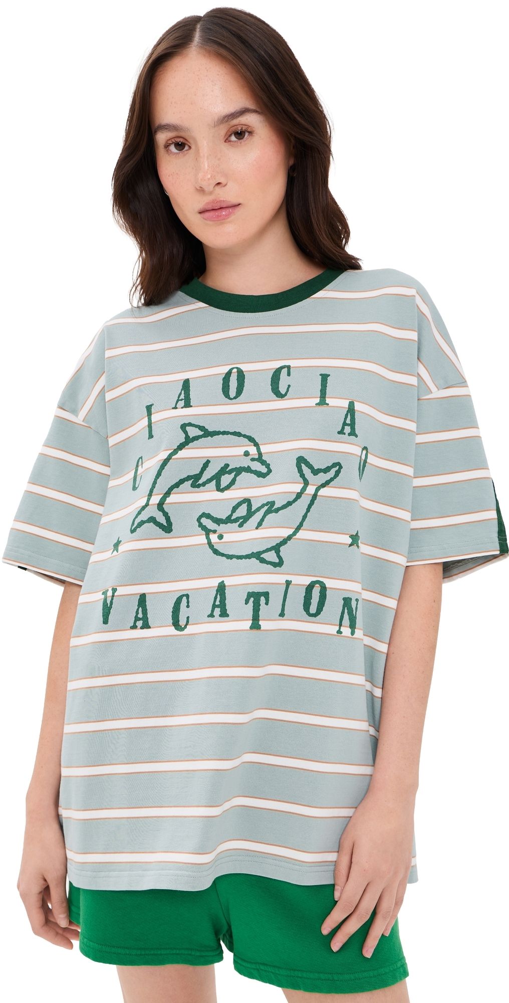 Ciao Ciao Vacation Delfino Core Tee Blue Stripe L