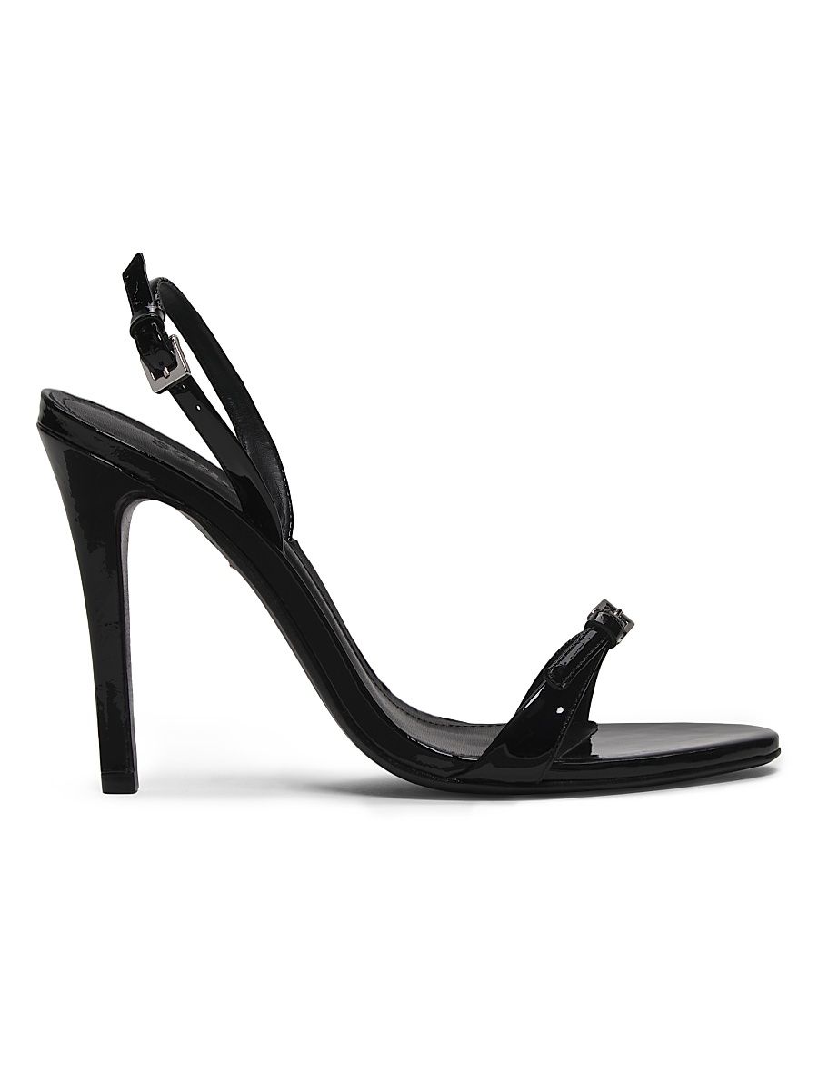 Women's Aurora 105MM Leather Stiletto-Heel Sandals - Black - Size 10.5