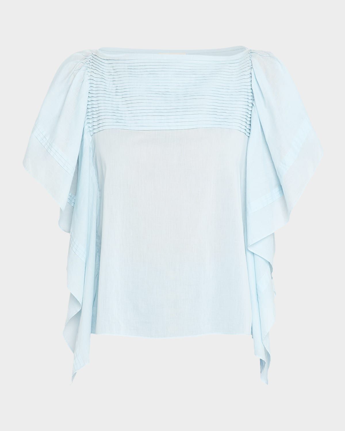 Lu Short-Sleeve Ruffle Top