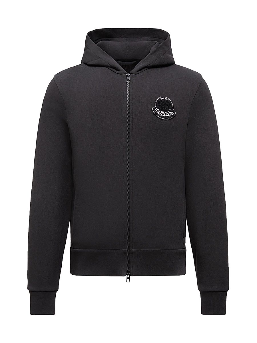 Men's Hoodie in Cotton - Black - Size XL