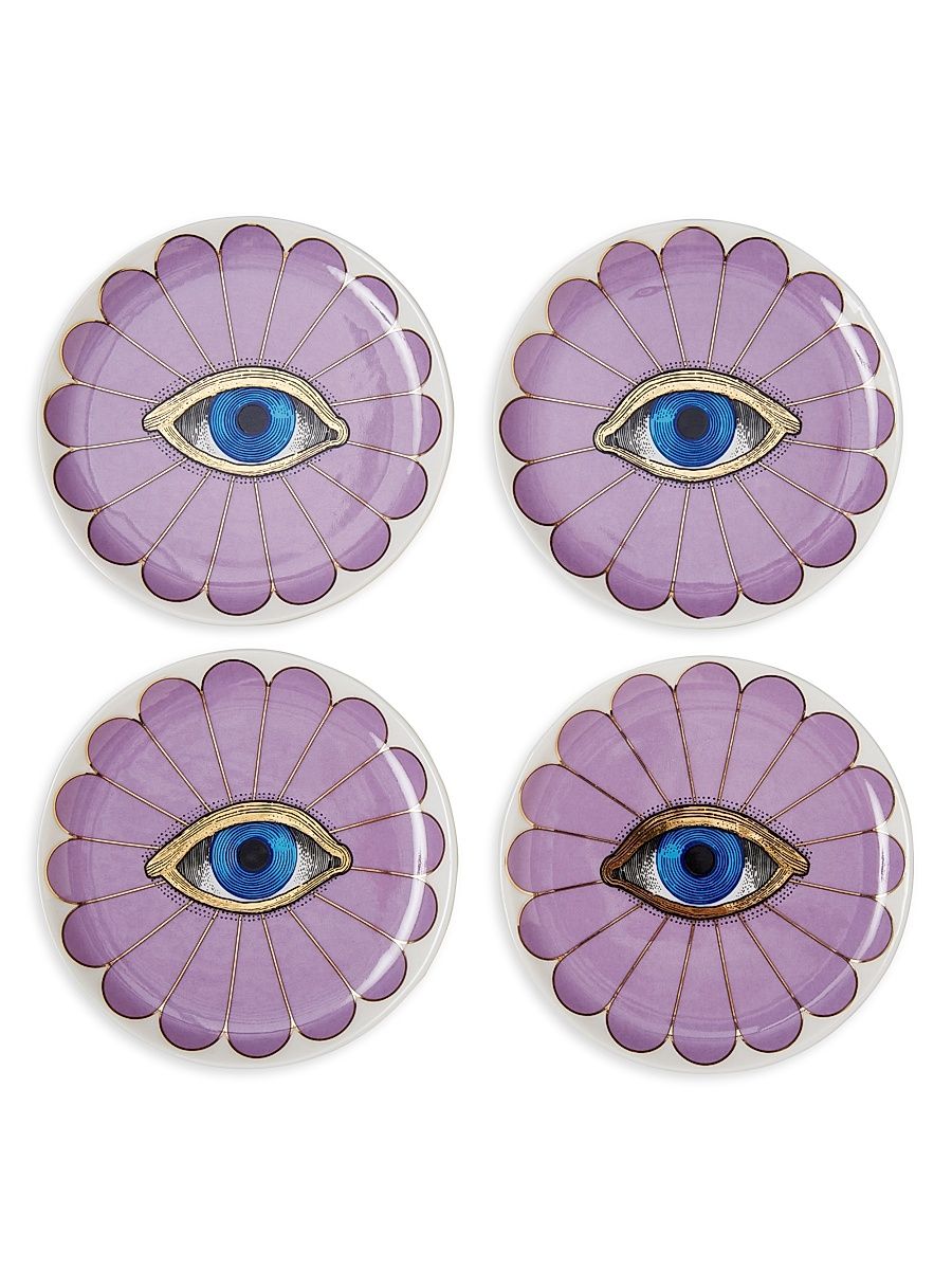 Jonathan Adler Fleur 4-Piece Coasters Set - Multi