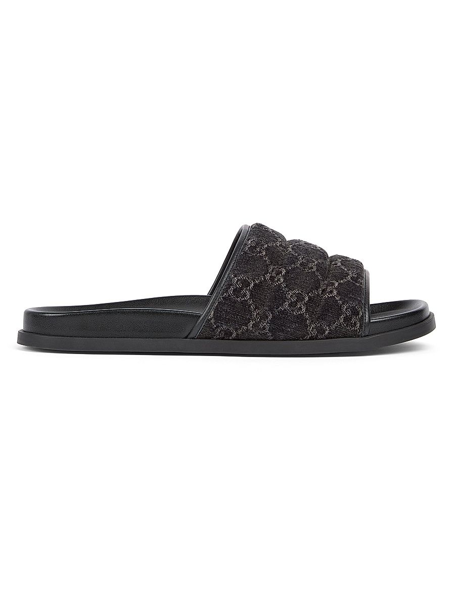 Men's Rhien Quilted GG Slide Sandals - Palladio - Size 9.5