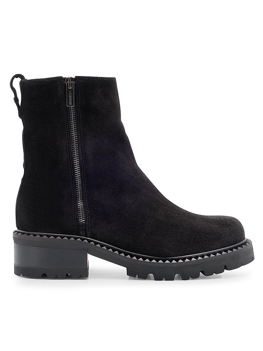 Women's Crew Suede Ankle Boots - Black - Size 8