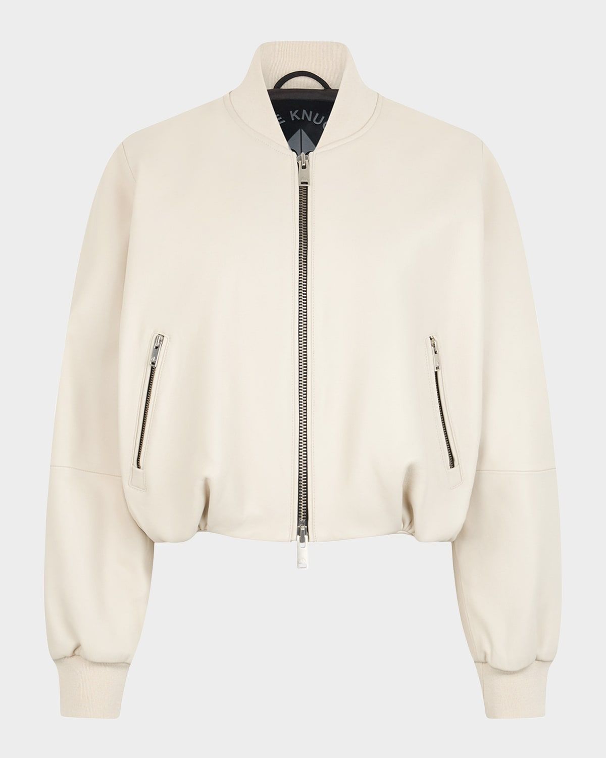 Cardin Leather Bomber Jacket