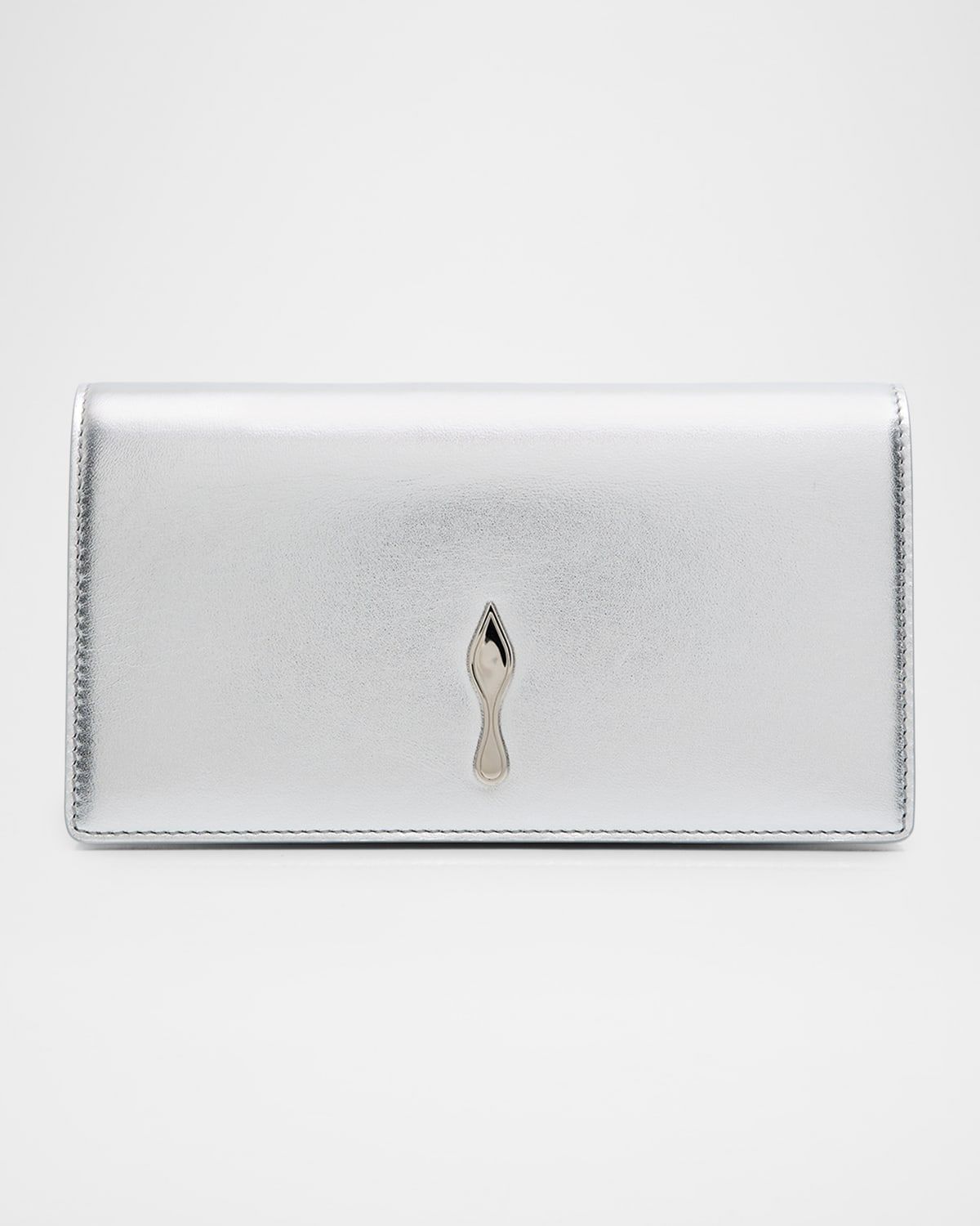 Bettina Clutch Bag in Laminated Nappa Leather