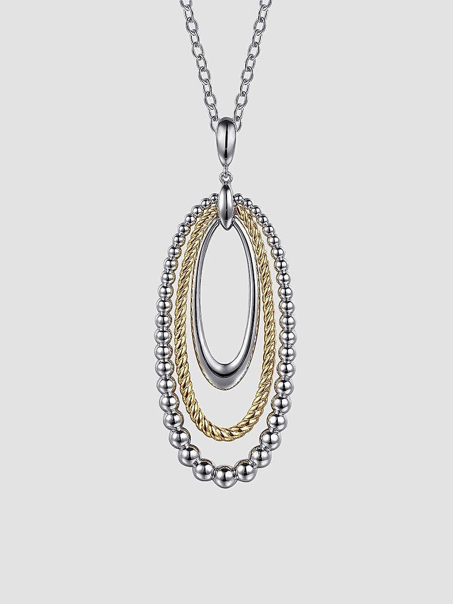 Gabriel & Co Women's Bujukan Sterling Silver & 14K Yellow Gold Pendant Necklace - Sterling Silver