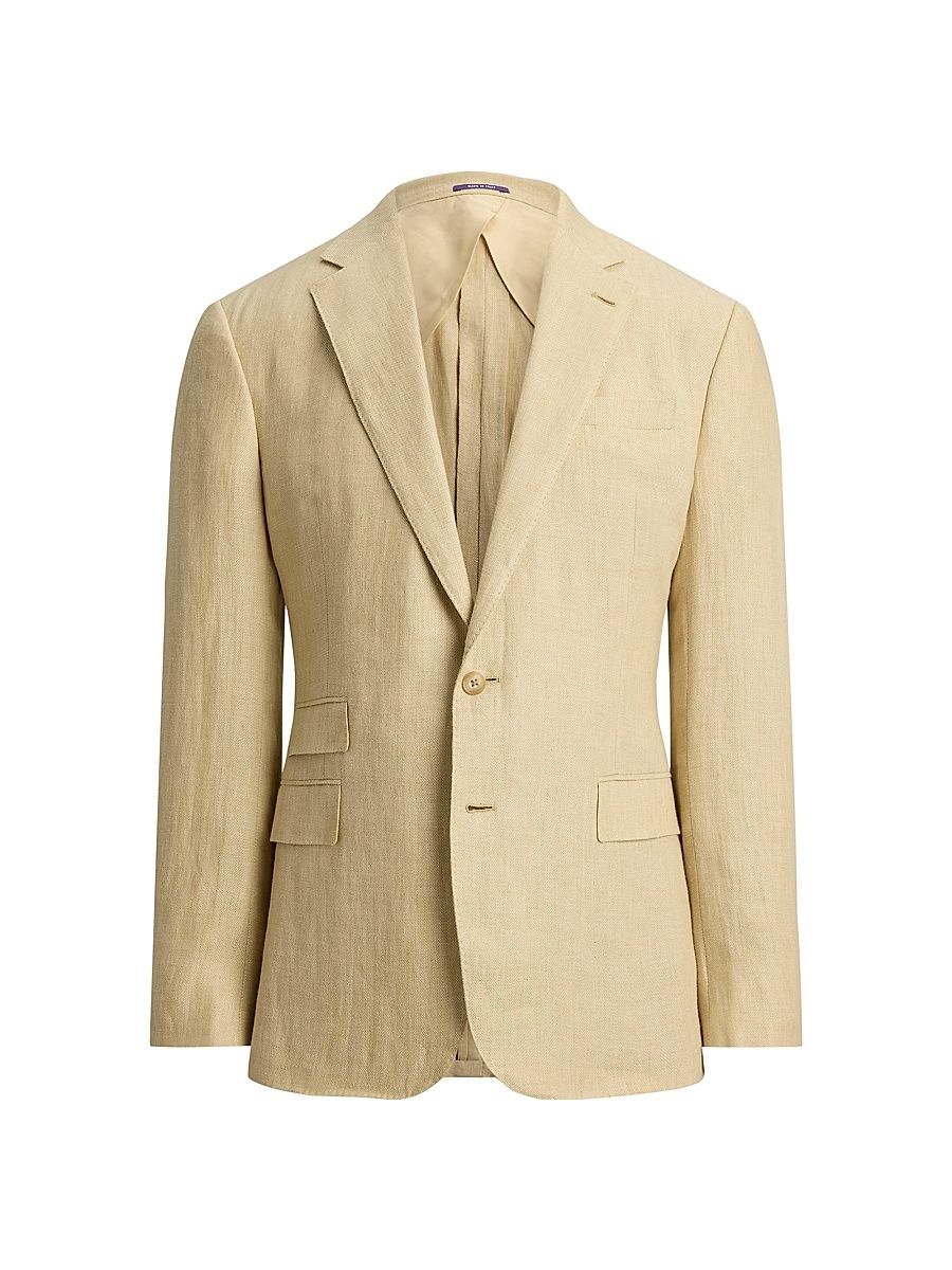 Men's Kent Linen Sport Coat - Sand - Size 40