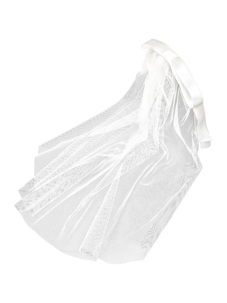 Women's Gretta Bow Voilette Silk Headband - Cream