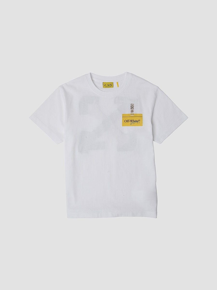 Baby Boy's, Little Boy's & Boy's Arrow Tape Logo T-Shirt - White - Size 16