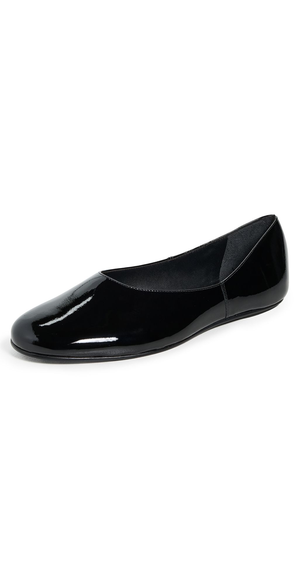 Black Suede Studio Ezra Flats Black Patent Leather 39