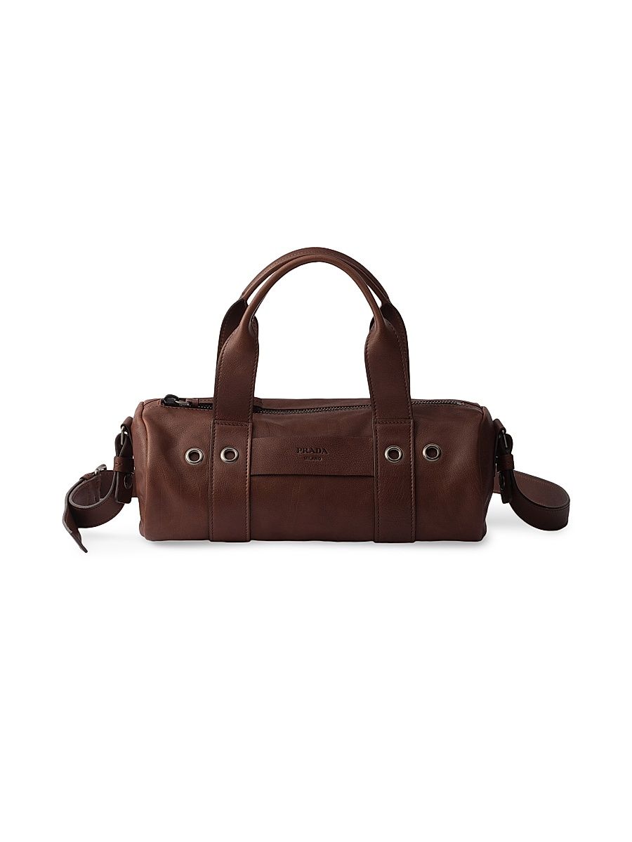 Women's Route Large Leather Top-Handle Bag - Brown