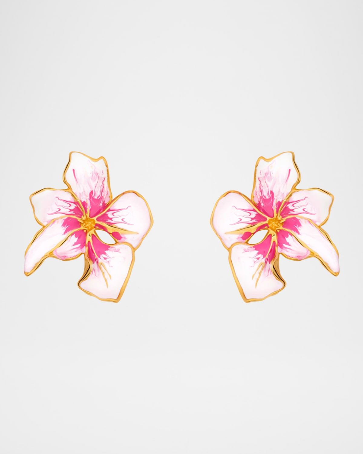 Cyclamen Small Stud Earrings, Pink