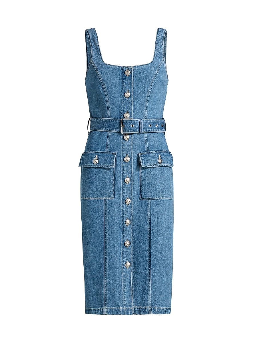 Women's Denim Tank Midi-Dress - Tipton - Size 16