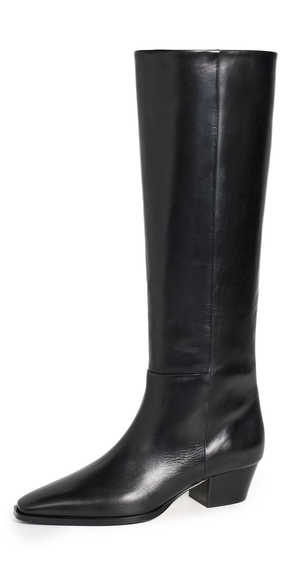 AEYDE Medea Leather Knee-High Boots Black 38