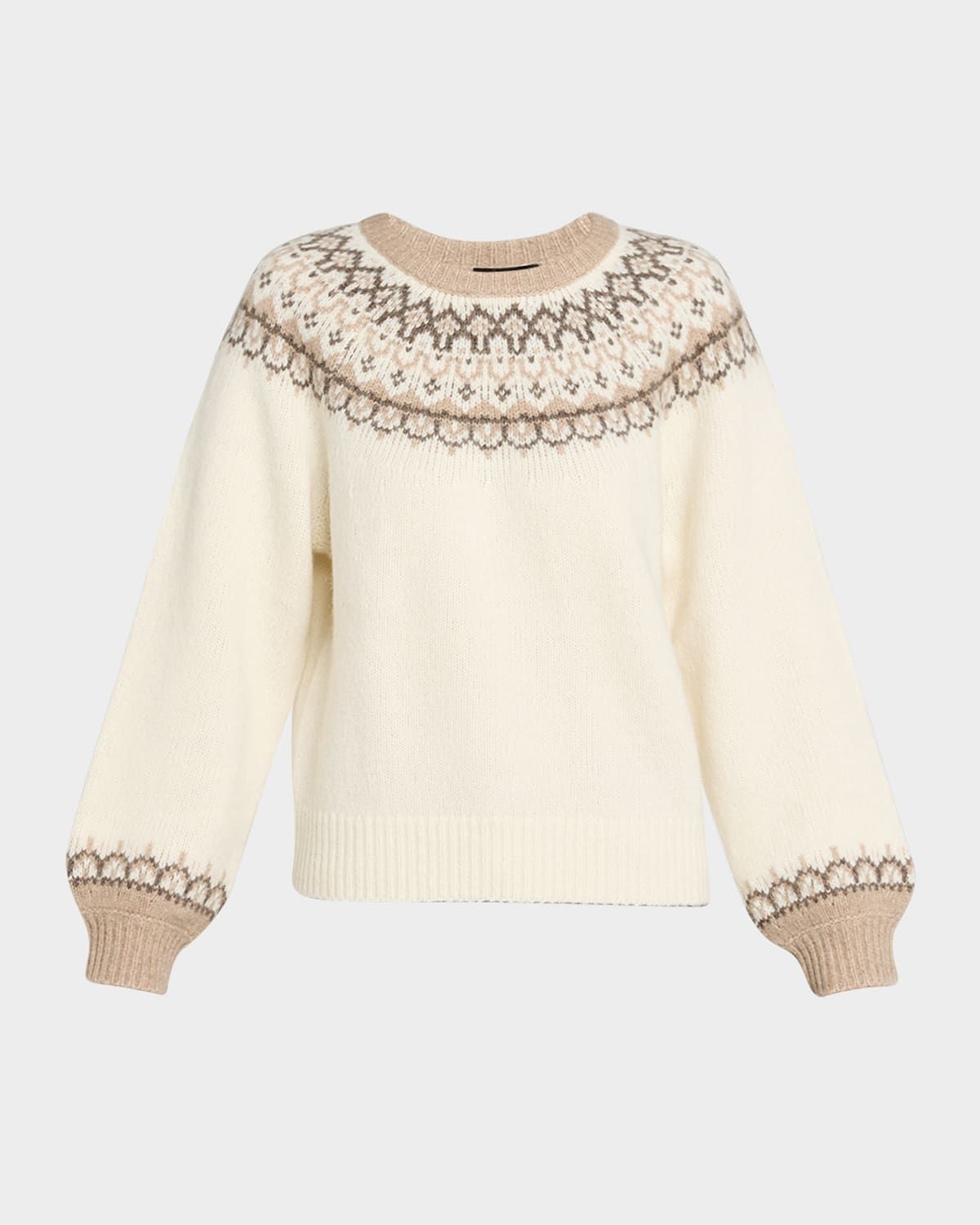 Misha Crewneck Fair Isle Sweater