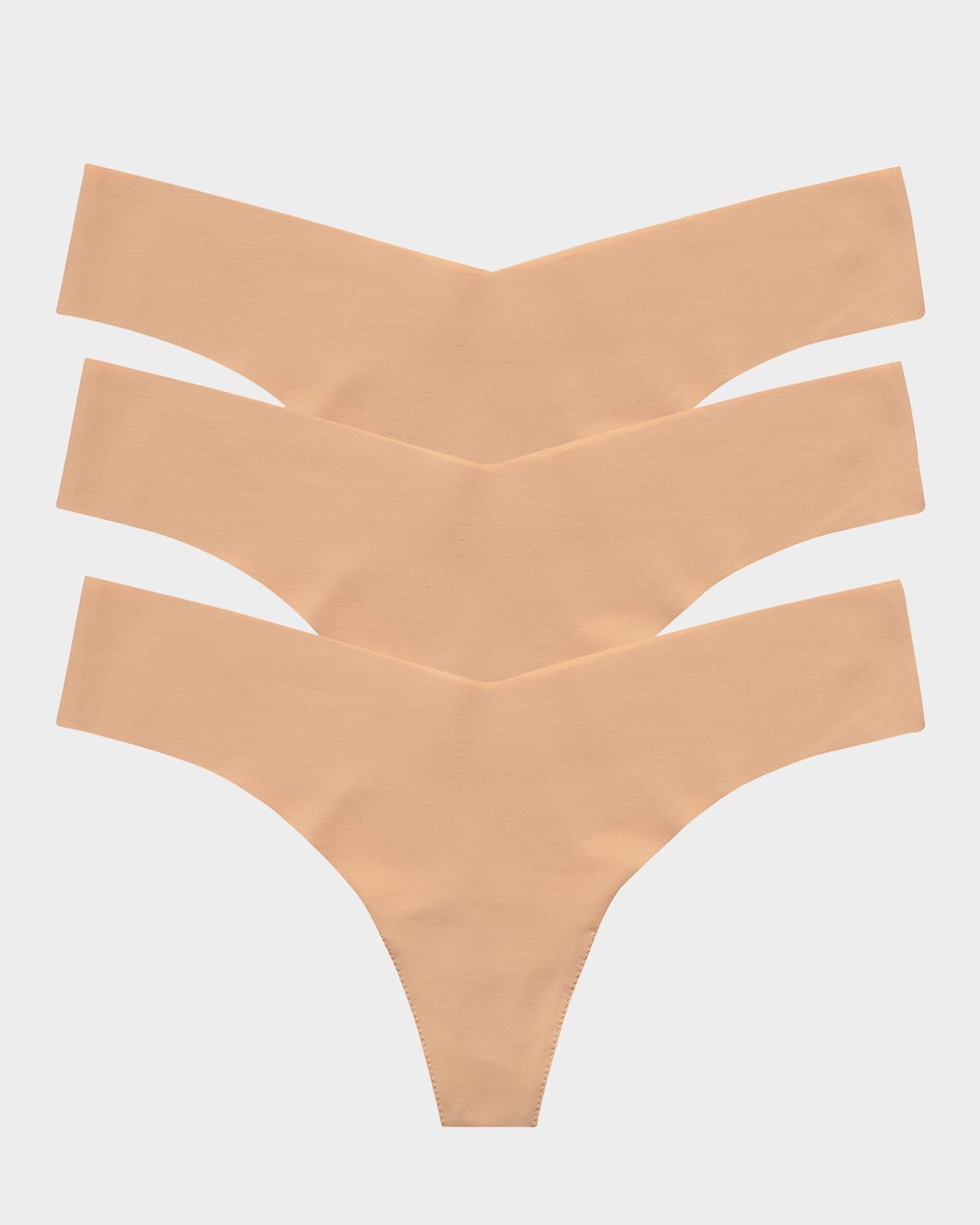 Classic Low-Rise Microfiber Thongs, Pack of 3
