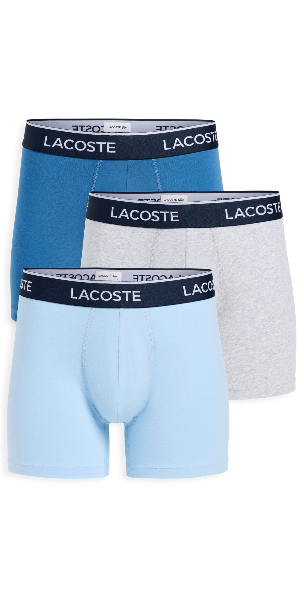 Lacoste Cotton Stretch Jersey Boxer Briefs 3 Pack Multi XL