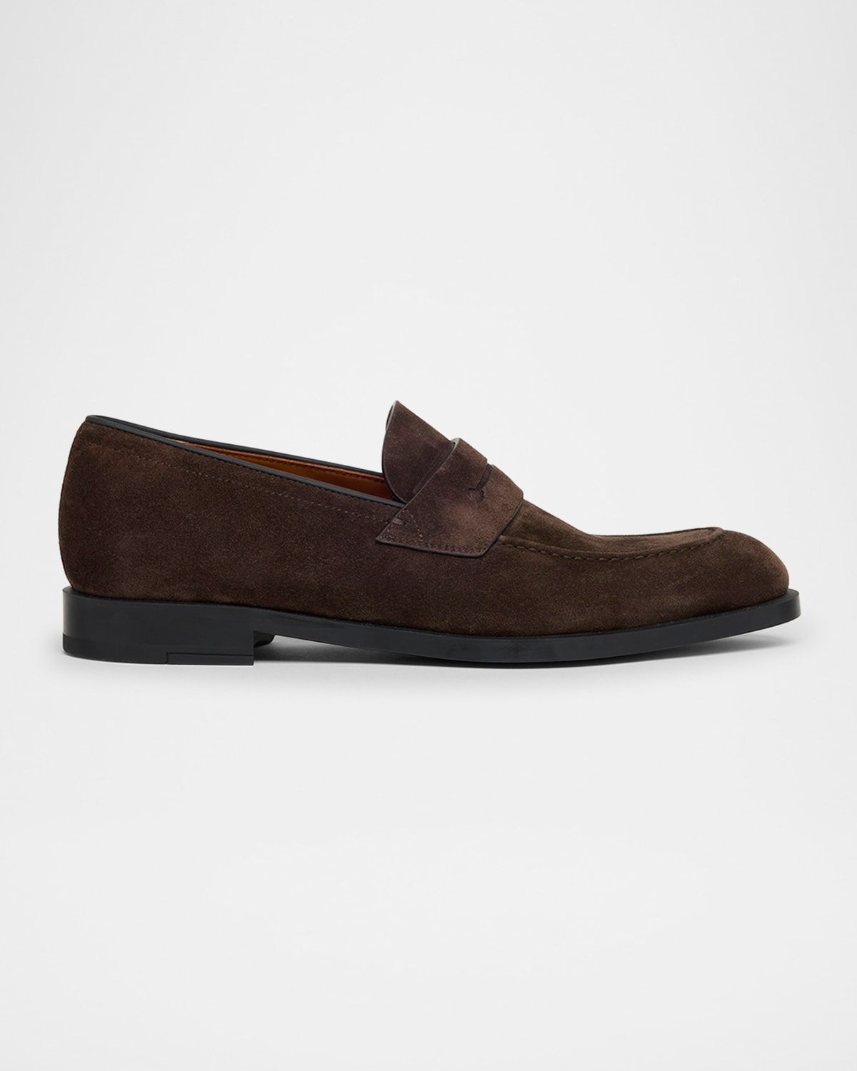 Men & apos;s Suede Rubber-Sole Penny Loafers