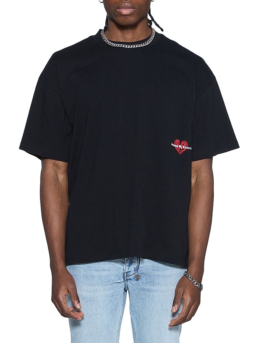 Men's HBL Seeing Lines Crewneck T-Shirt - Black - Size XXL