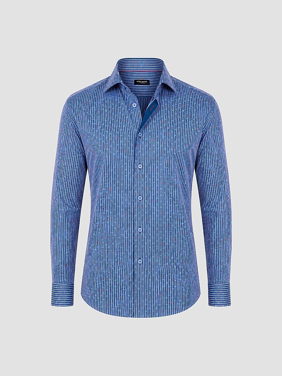 Men's Fibonacci Stretch Shirt - Blue - Size XXXXL